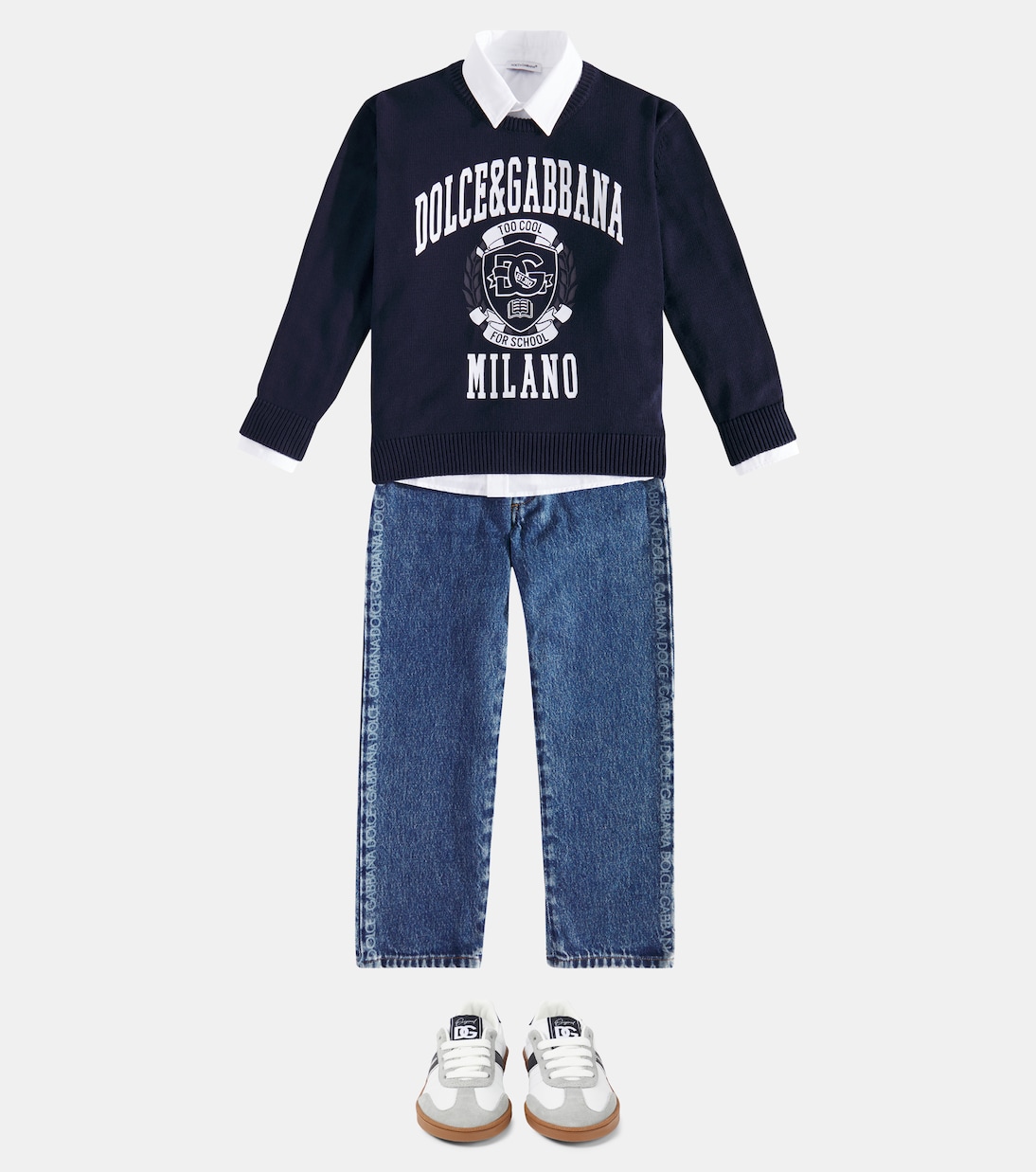 Jean droit à logo | Dolce&Gabbana Kids
