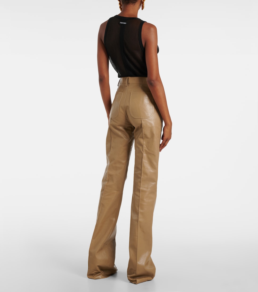 Pantaloni flared in pelle | Tom Ford