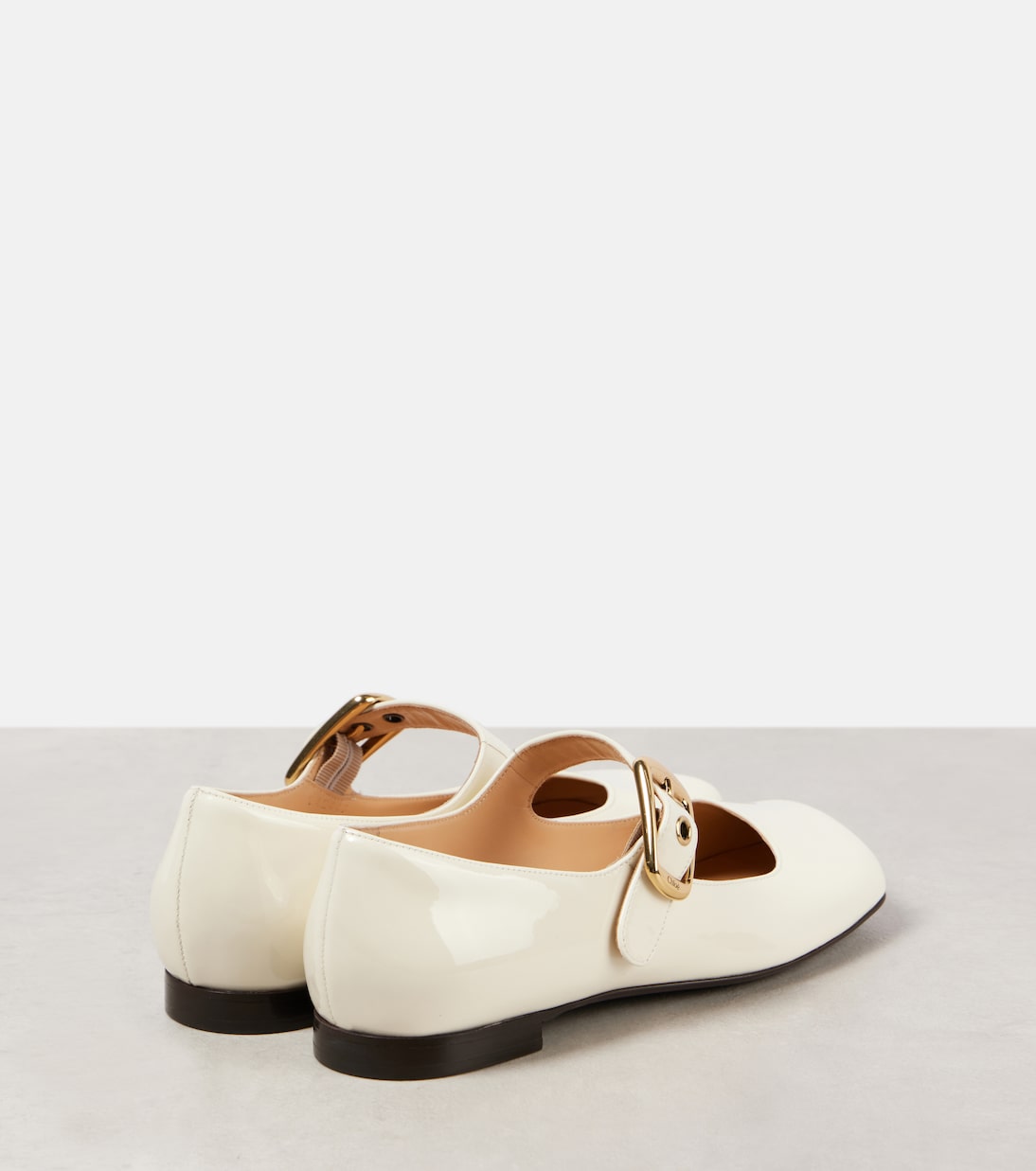 Polly leather Mary Jane flats | Chloé