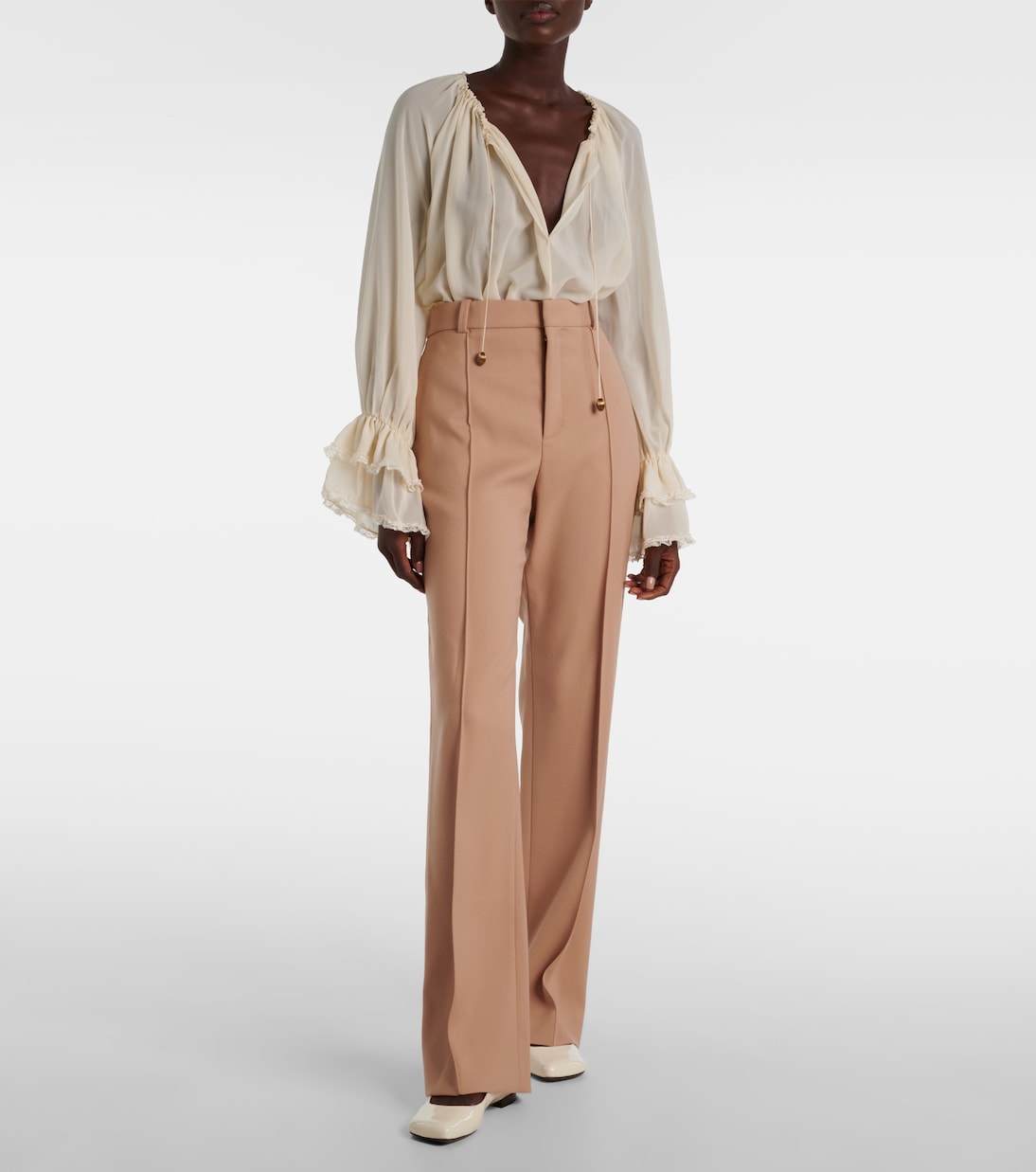 Polly leather Mary Jane flats | Chloé