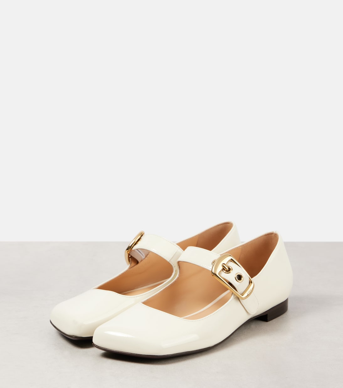 Polly leather Mary Jane flats | Chloé
