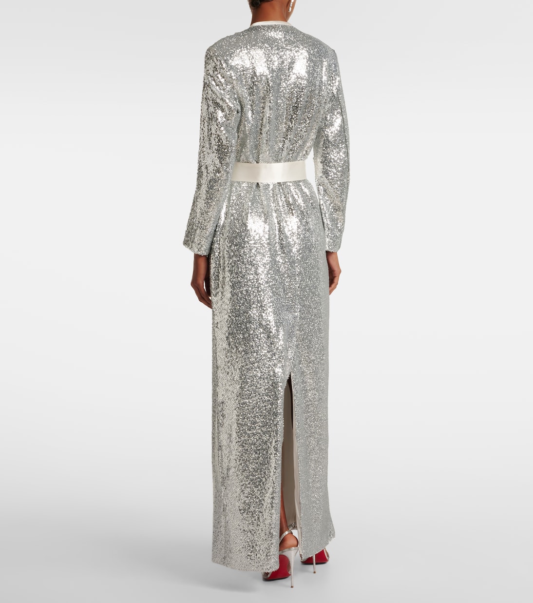 Allegra sequined wrap coat | Markarian