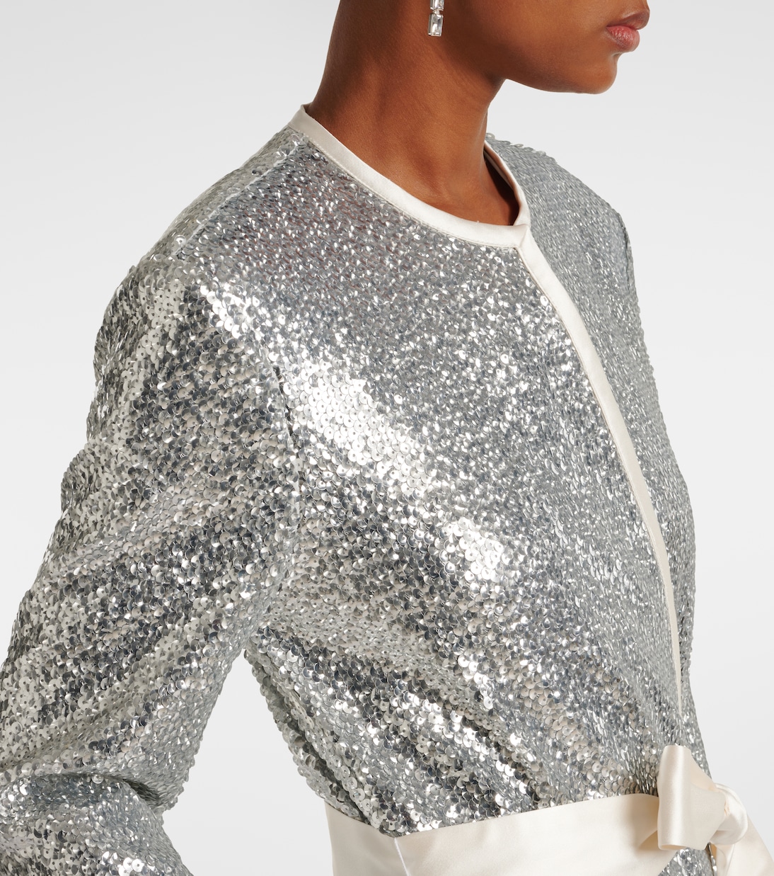 Allegra sequined wrap coat | Markarian