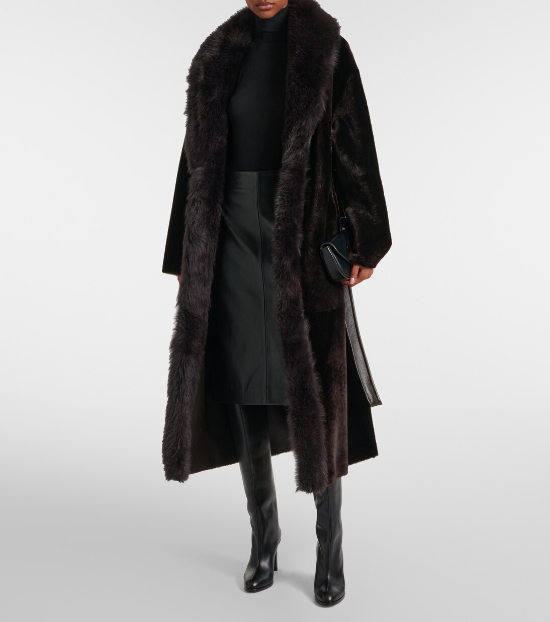 Gonna midi Lady in pelle | Nour Hammour