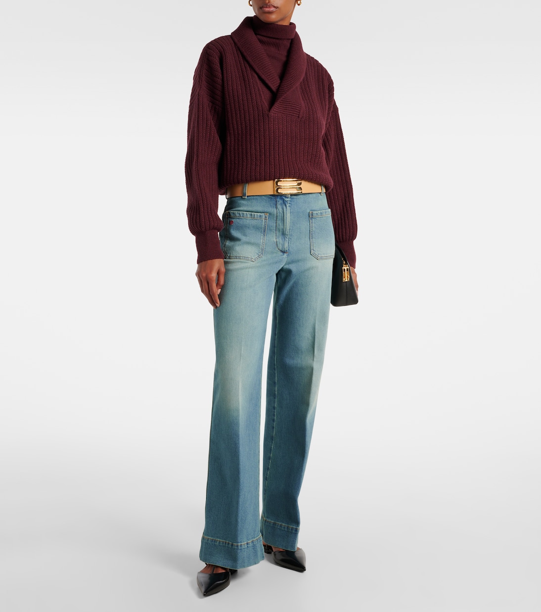Rollkragenpullover aus Wolle | Victoria Beckham