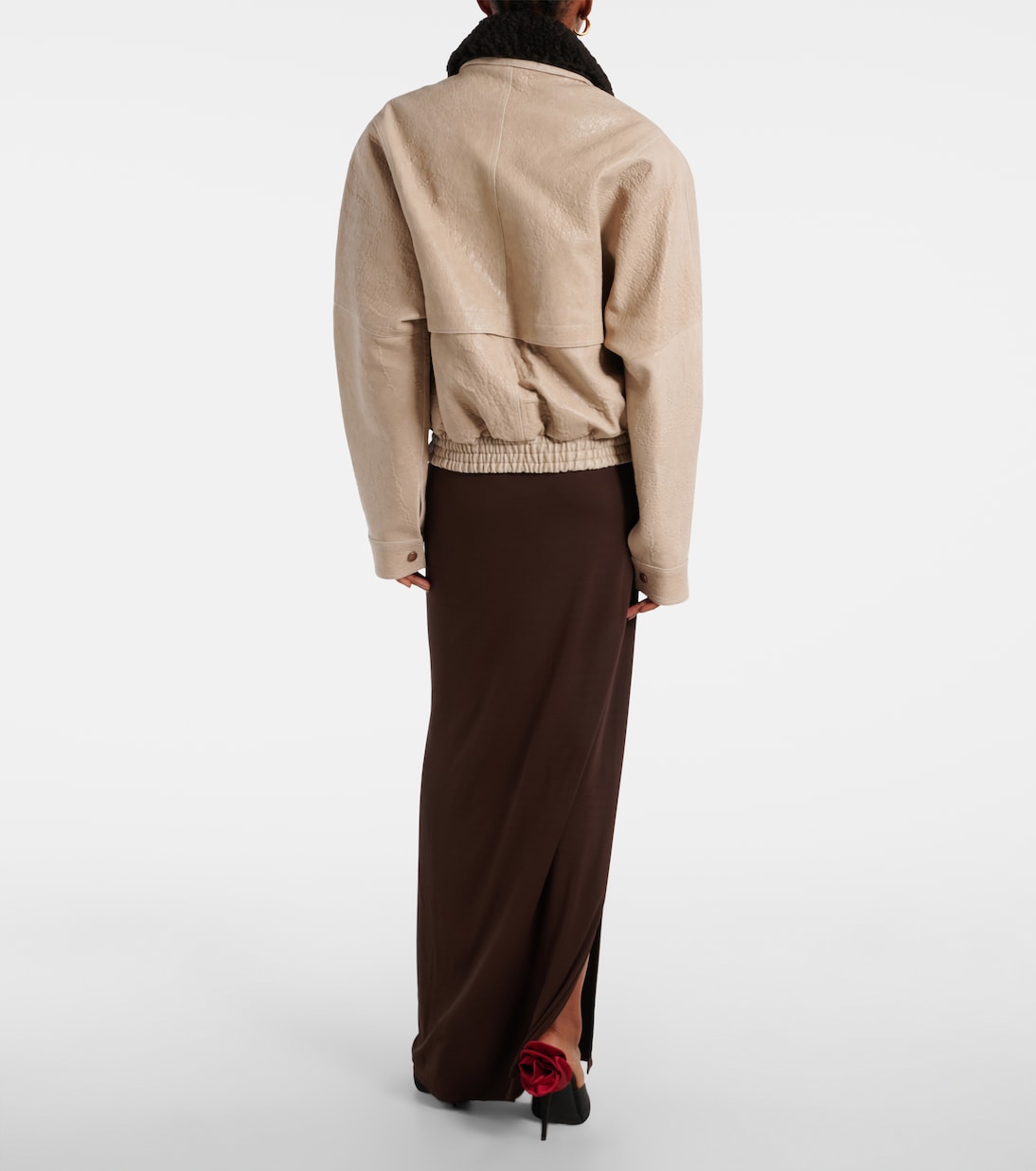Lederjacke mit Shearling | Magda Butrym