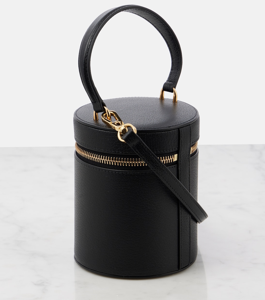 Sac vanity Cube Mini en cuir | Alaïa