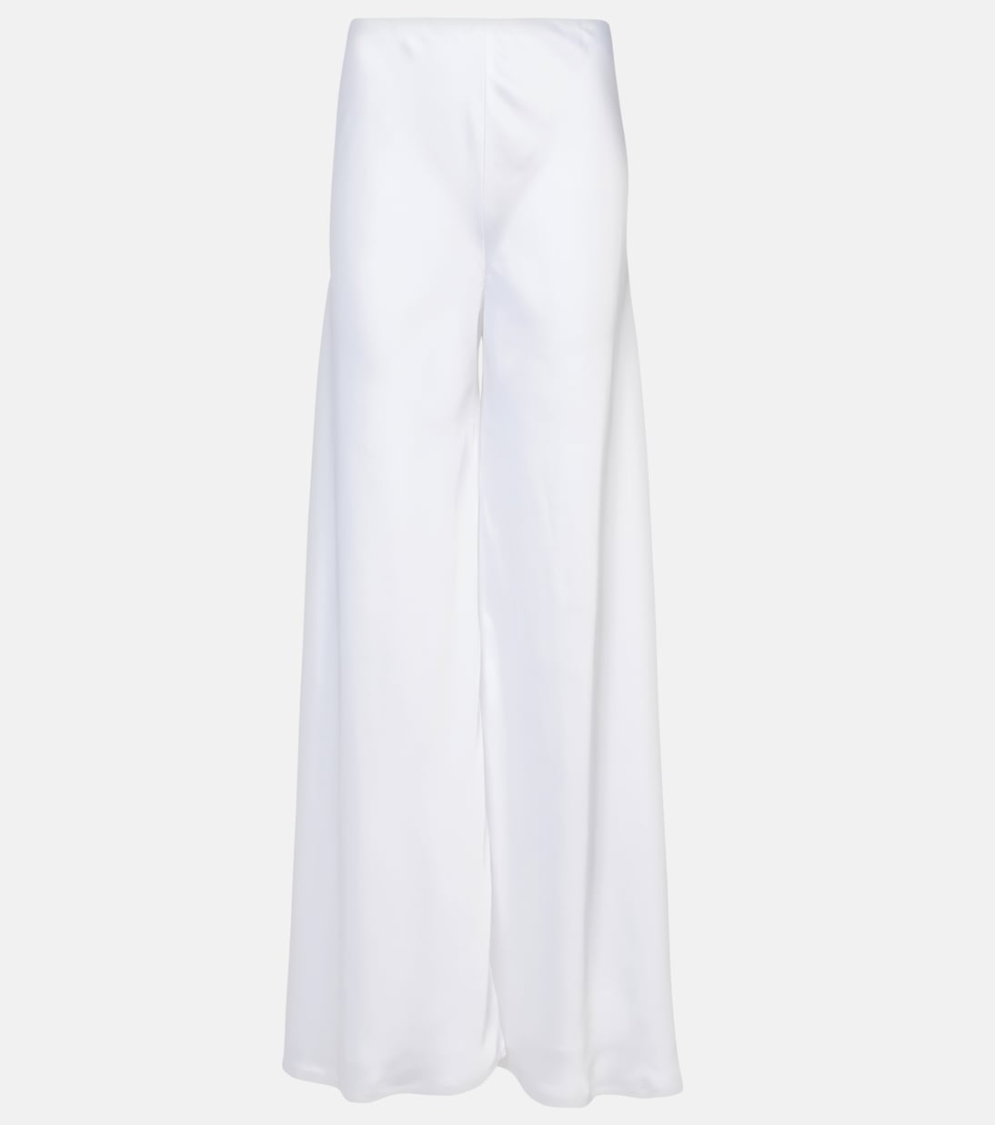 Gerade High-Rise-Hose aus Satin | Norma Kamali