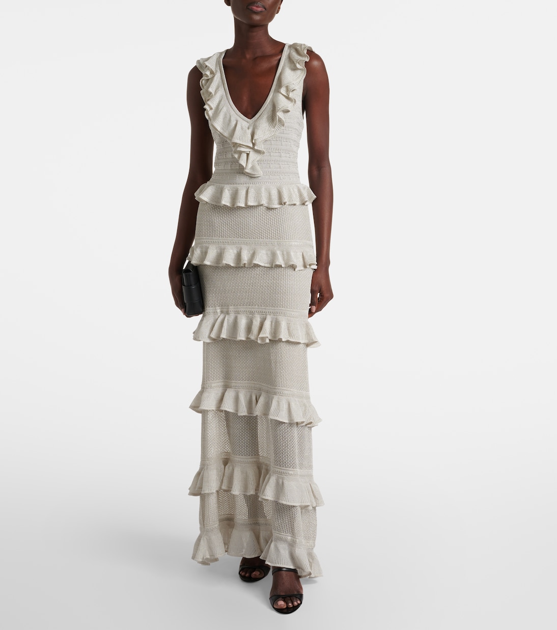 Vestido largo Crush Frilled con volantes | Zimmermann