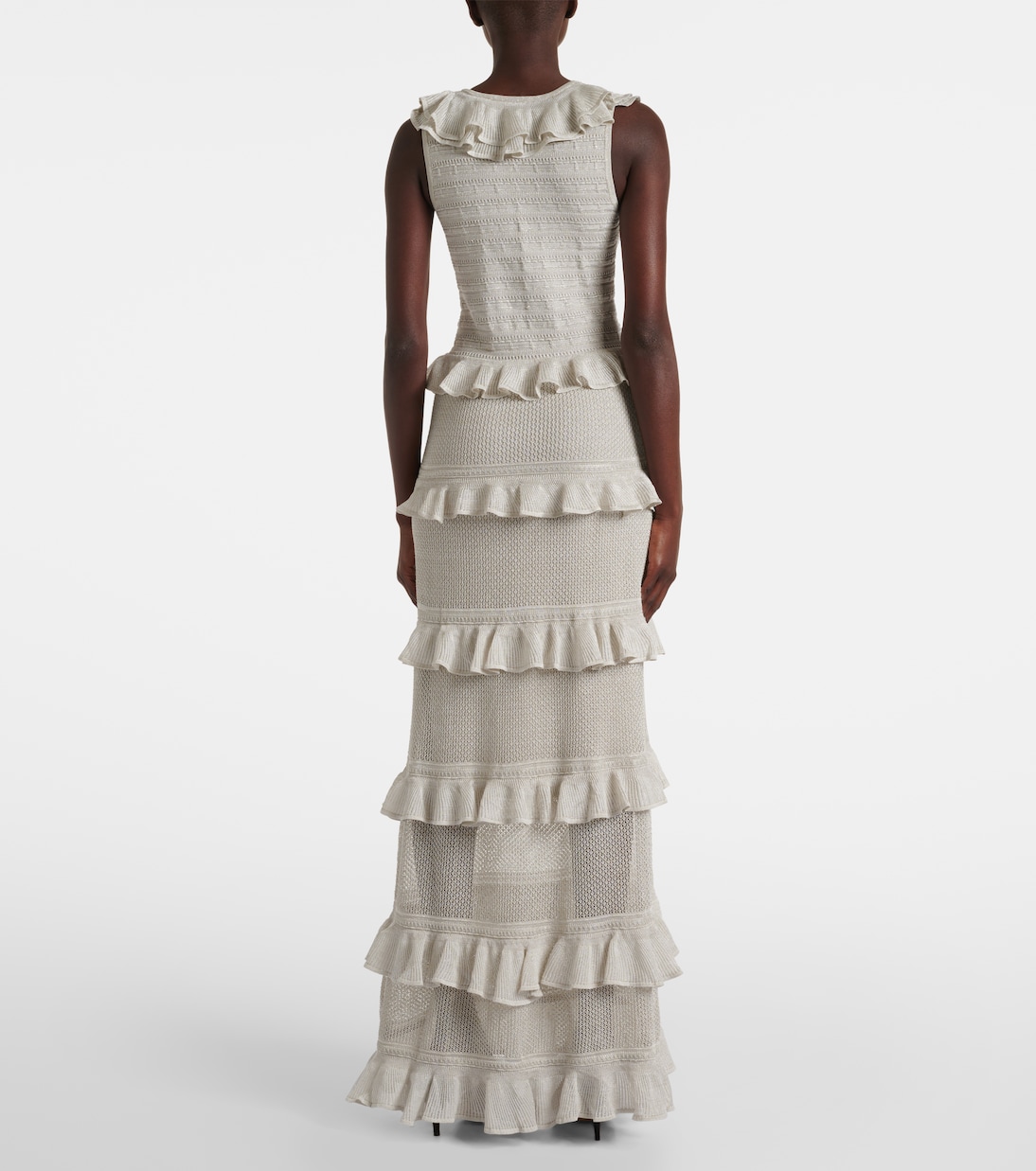 Vestido largo Crush Frilled con volantes | Zimmermann
