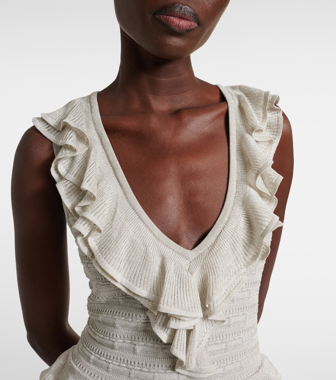 Vestido largo Crush Frilled con volantes | Zimmermann