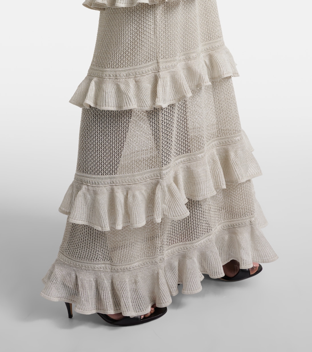 Vestido largo Crush Frilled con volantes | Zimmermann