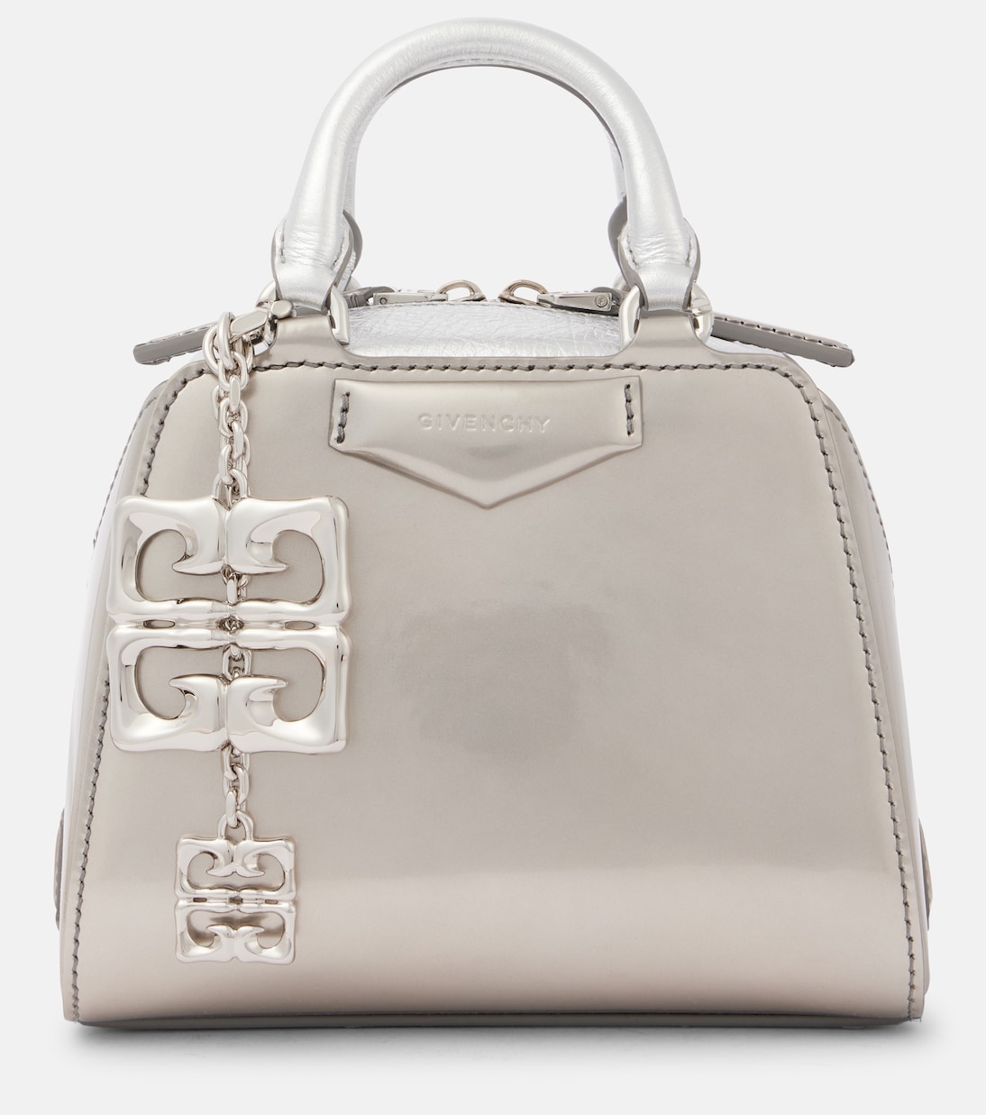 Borsa Antigona Cube Nano in pelle metallizzata | Givenchy