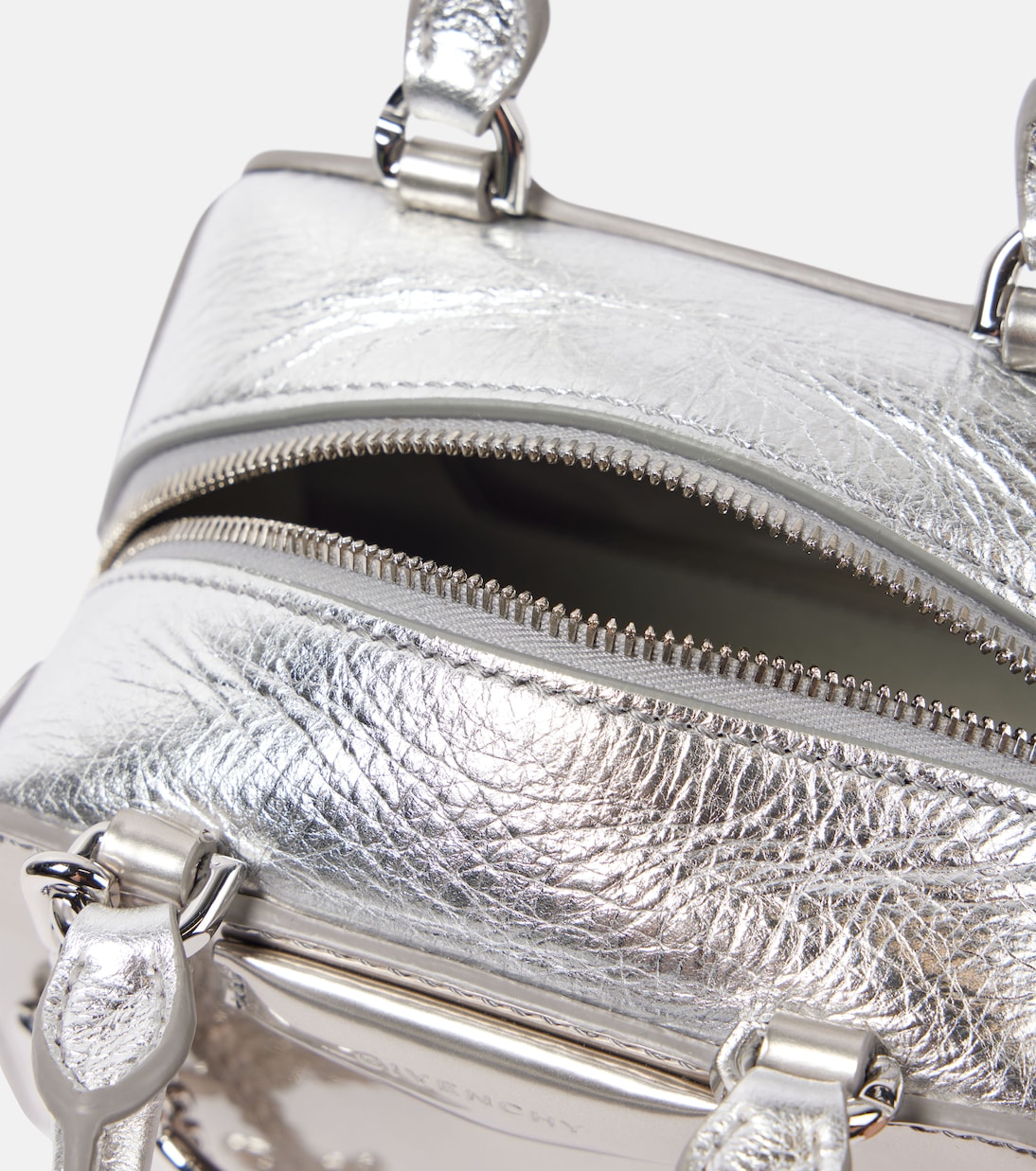 Borsa Antigona Cube Nano in pelle metallizzata | Givenchy