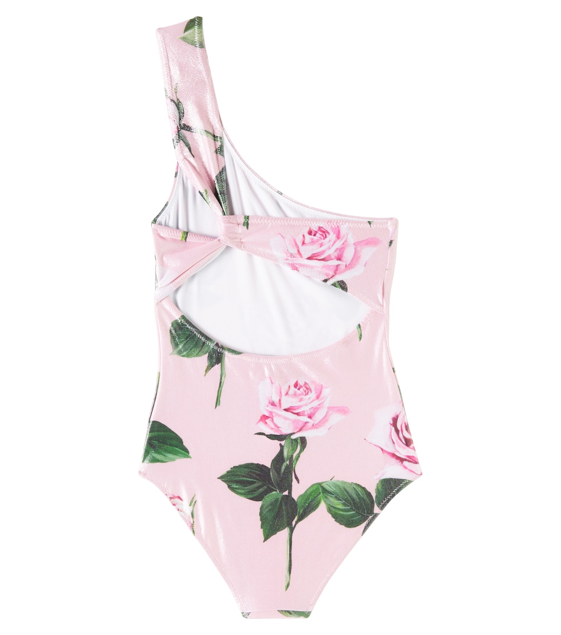 Maillot de bain asymétrique à fleurs | Dolce&Gabbana Kids