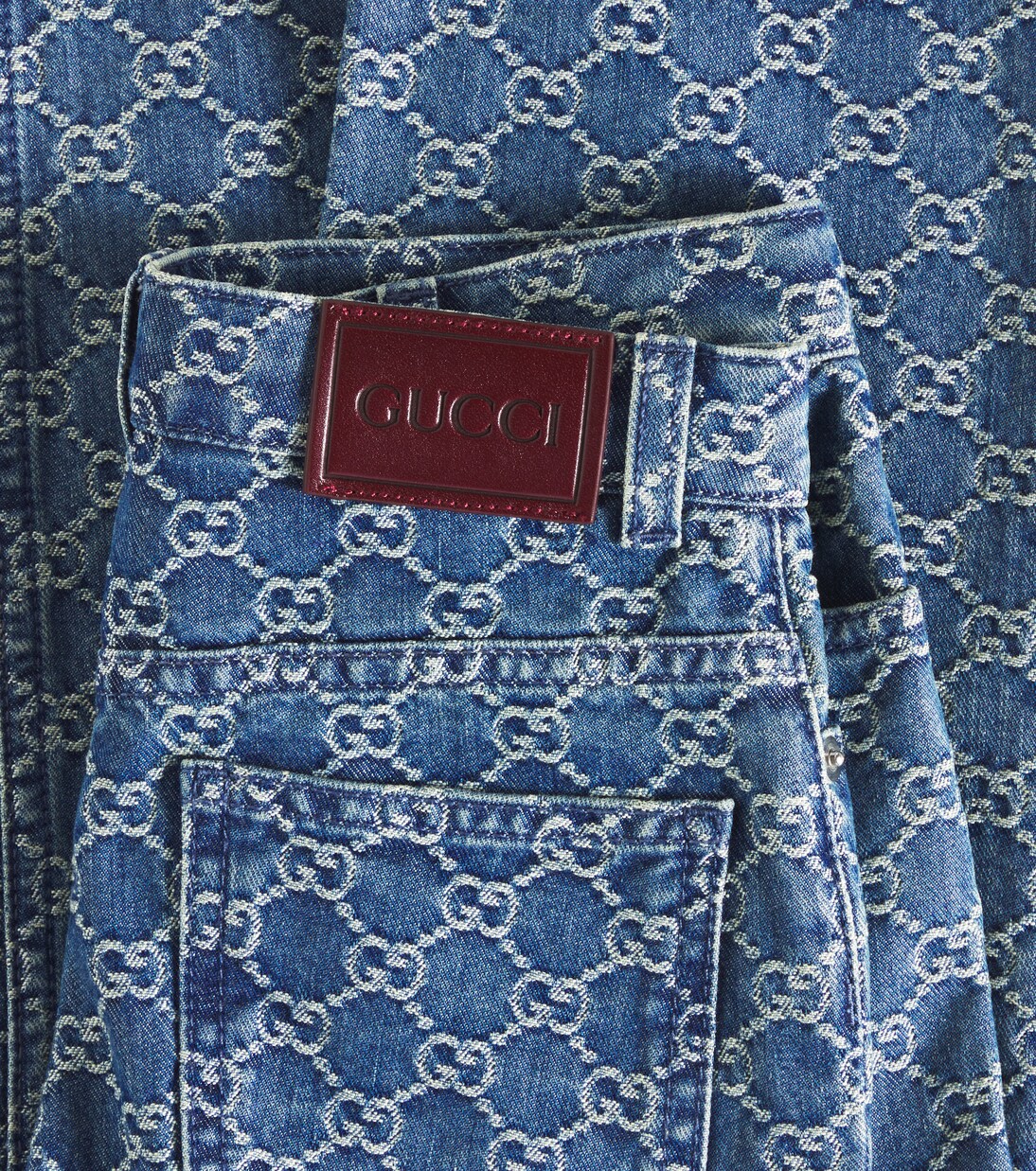 Jean droit GG en denim | Gucci Kids