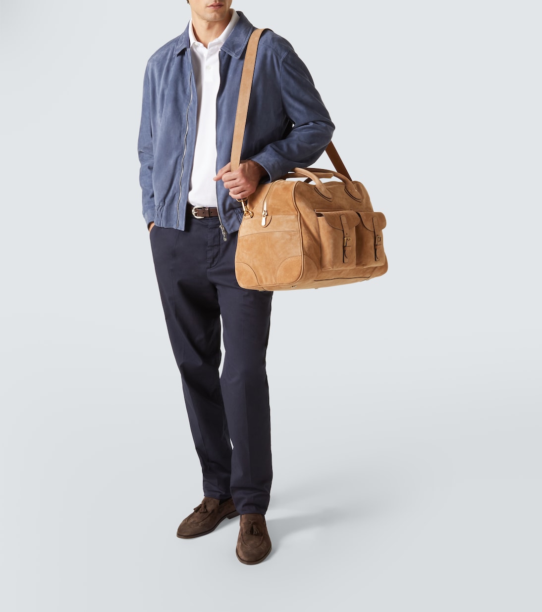 Weekender aus Veloursleder | Brunello Cucinelli