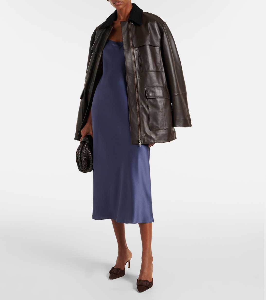 Abito sottoveste in raso | Vince