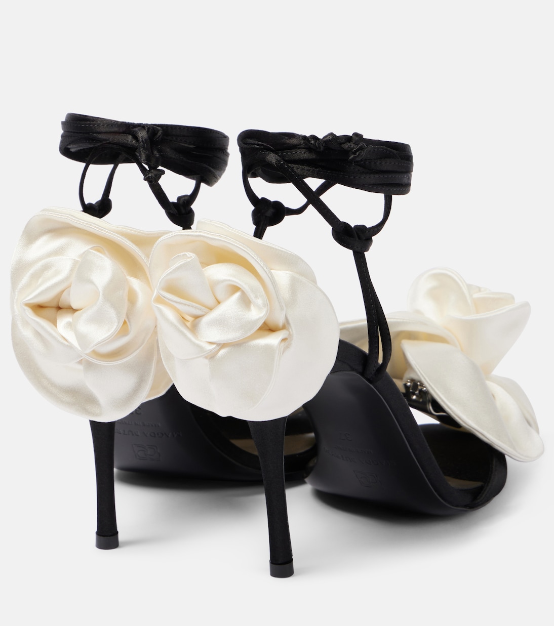 Sandales 105 en satin à fleurs | Magda Butrym