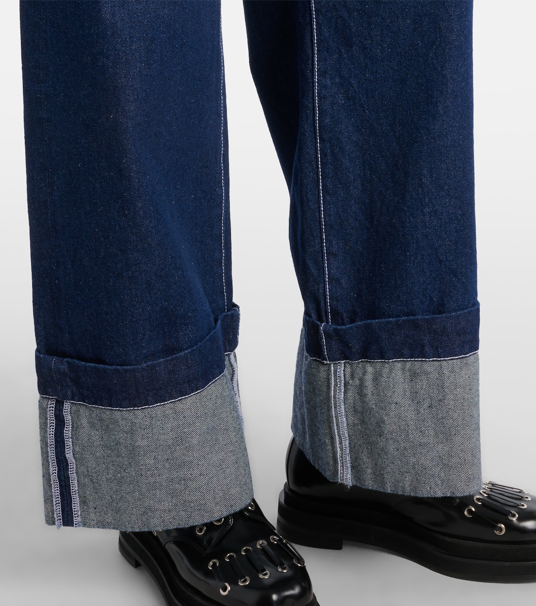 Jeans regular con cristalli | Simone Rocha