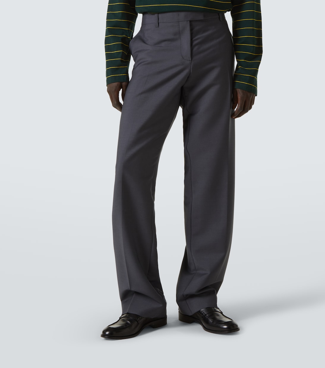 Mohair and wool straight pants | Miu Miu