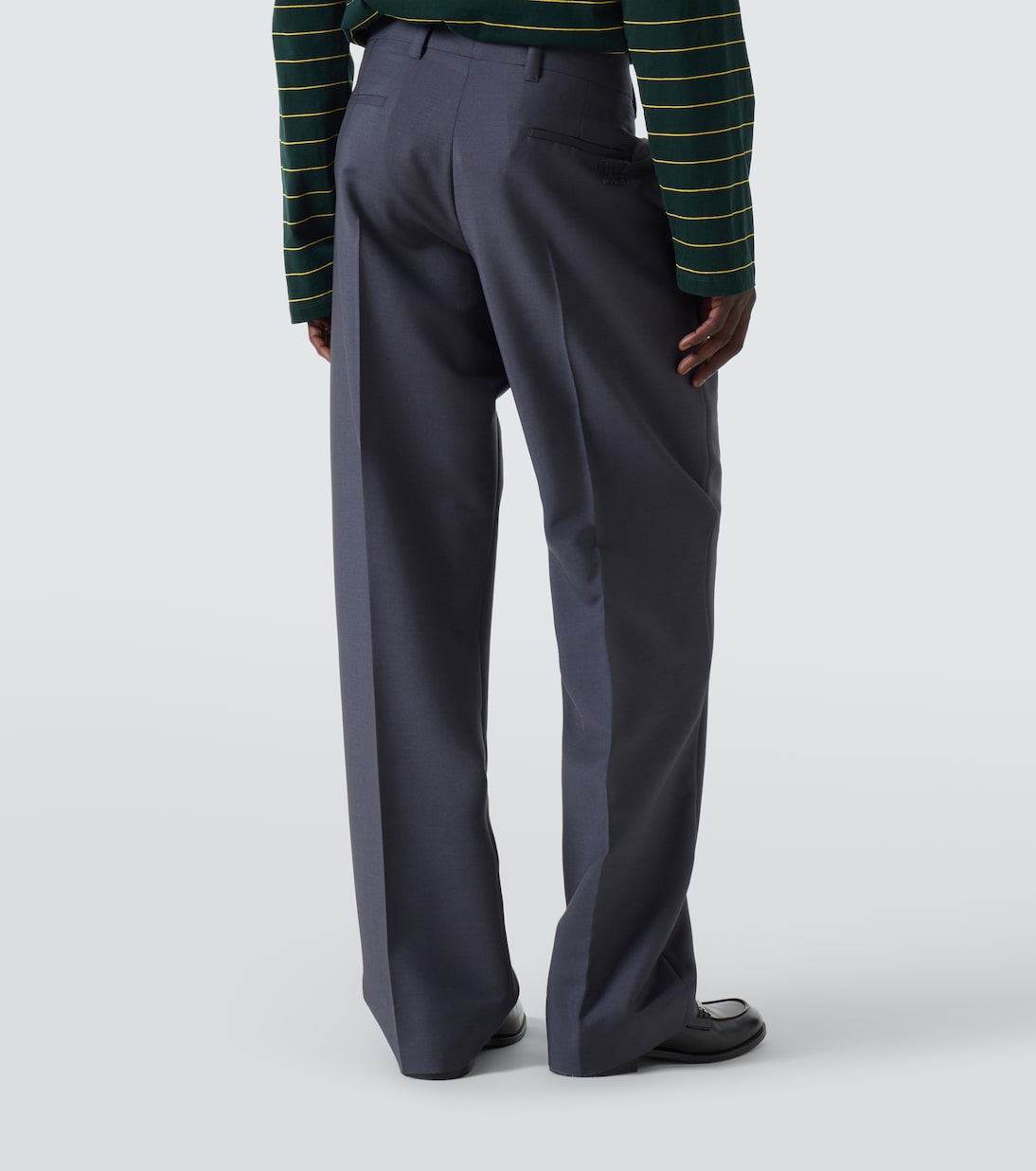 Mohair and wool straight pants | Miu Miu