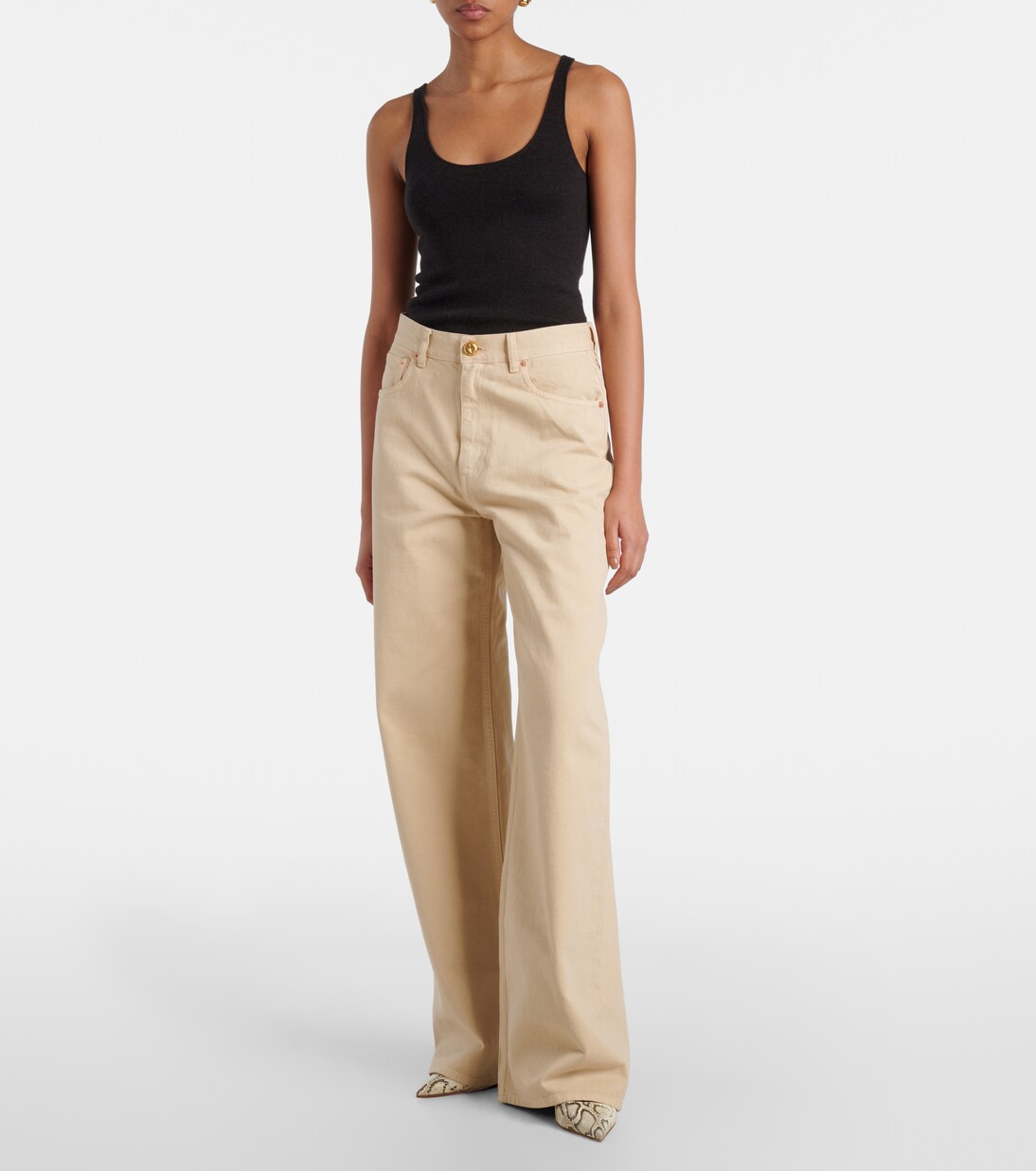 Jeans anchos Java de tiro alto | Blazé Milano