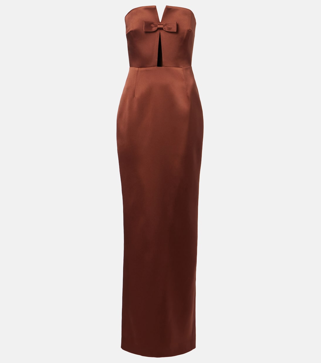 Holly bow-detail satin corset gown | The New Arrivals Ilkyaz Ozel