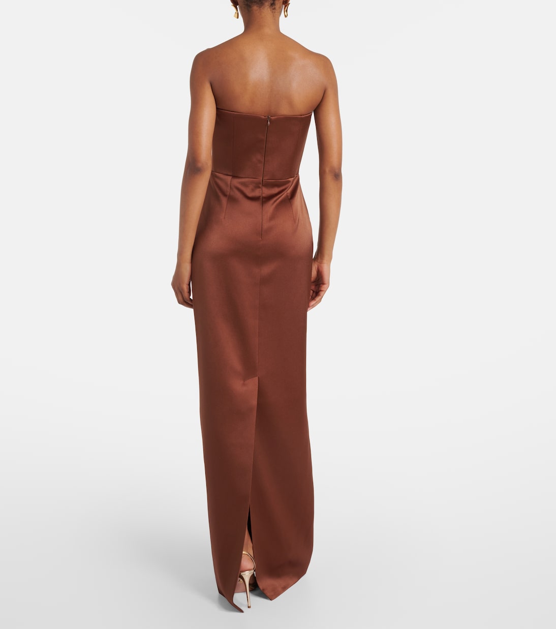 Holly bow-detail satin corset gown | The New Arrivals Ilkyaz Ozel