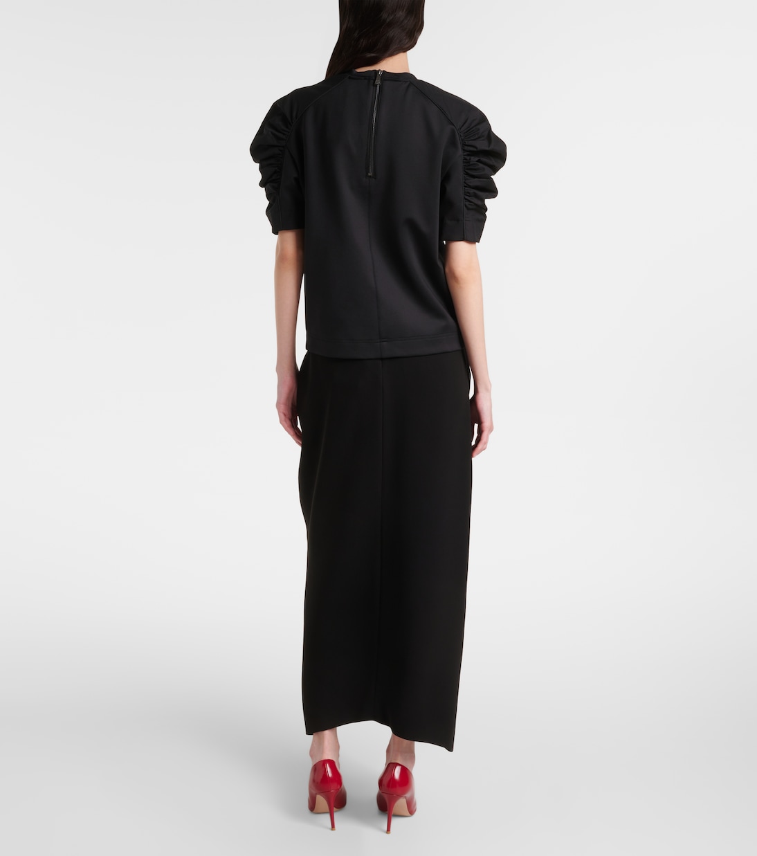 T-shirt Mantide in jersey con logo | Max Mara