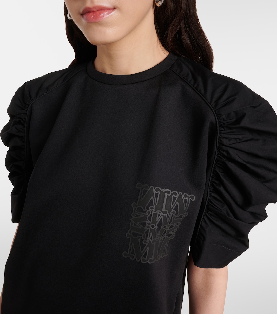 T-shirt Mantide in jersey con logo | Max Mara