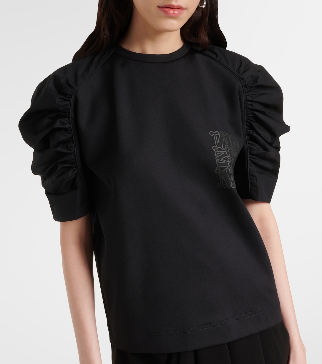 T-shirt Mantide in jersey con logo | Max Mara