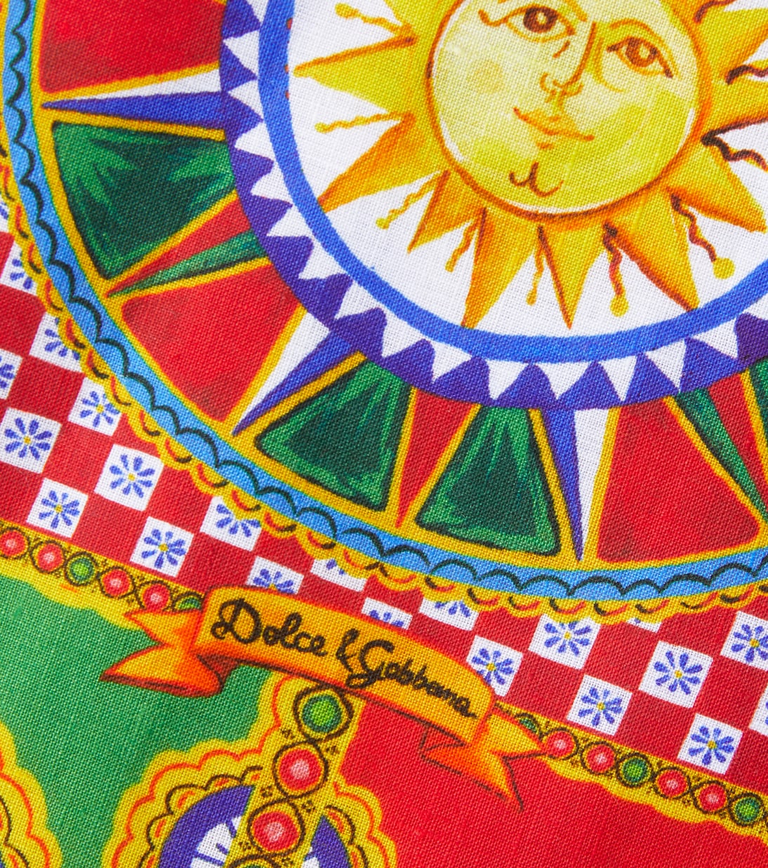 Carretto Siciliano placemat and napkin set | Dolce&Gabbana Casa