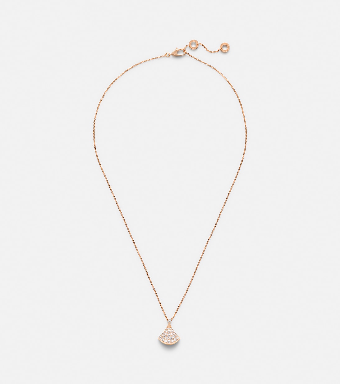 Diva's Dream 18kt rose gold necklace with diamonds | Bvlgari