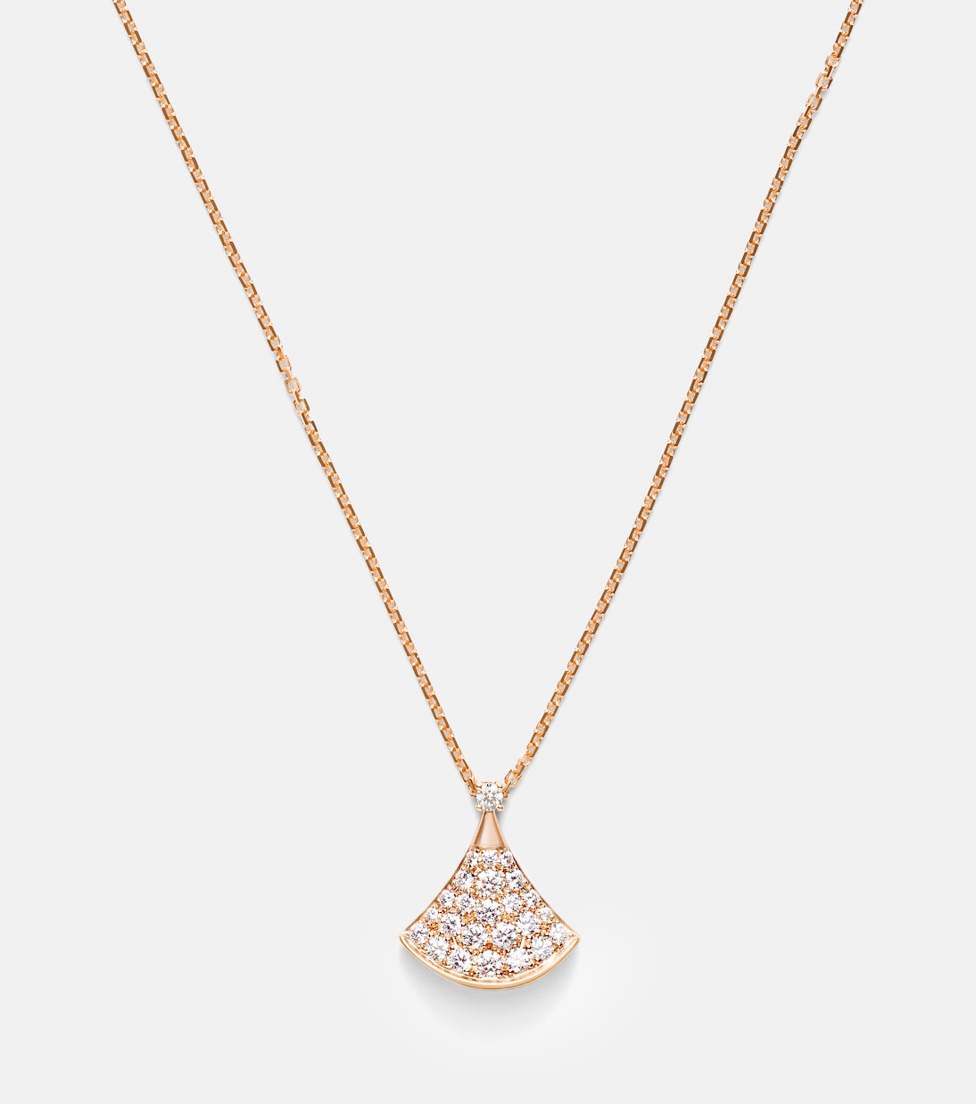 Diva's Dream 18kt rose gold necklace with diamonds | Bvlgari