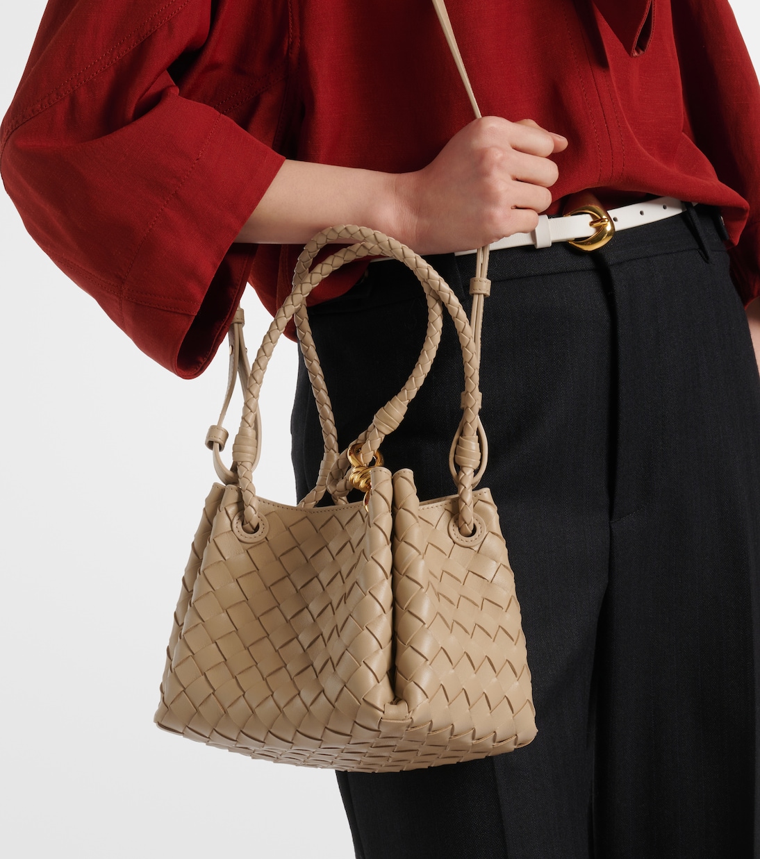 Tote Parachute Small aus Leder | Bottega Veneta
