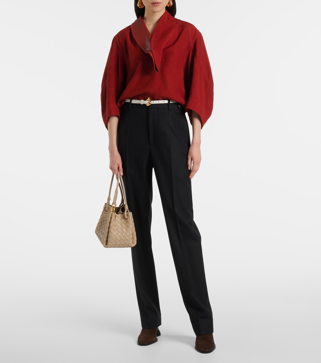 Tote Parachute Small aus Leder | Bottega Veneta
