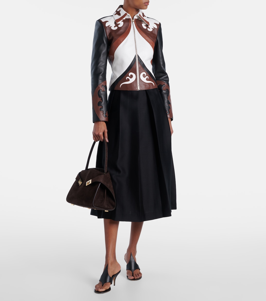 Hug Medium suede shoulder bag | Ferragamo