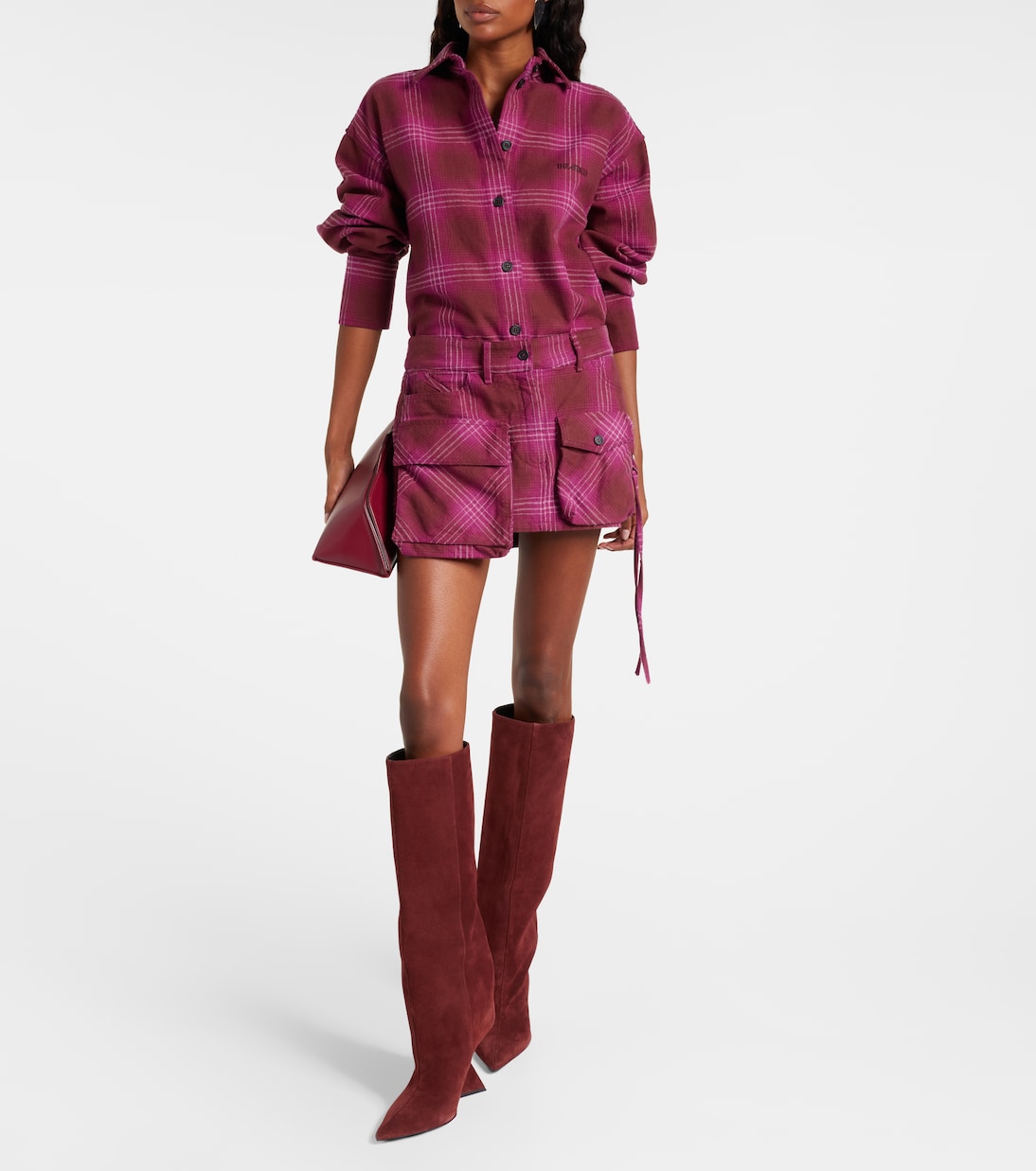 Fay cotton and wool-blend miniskirt | The Attico