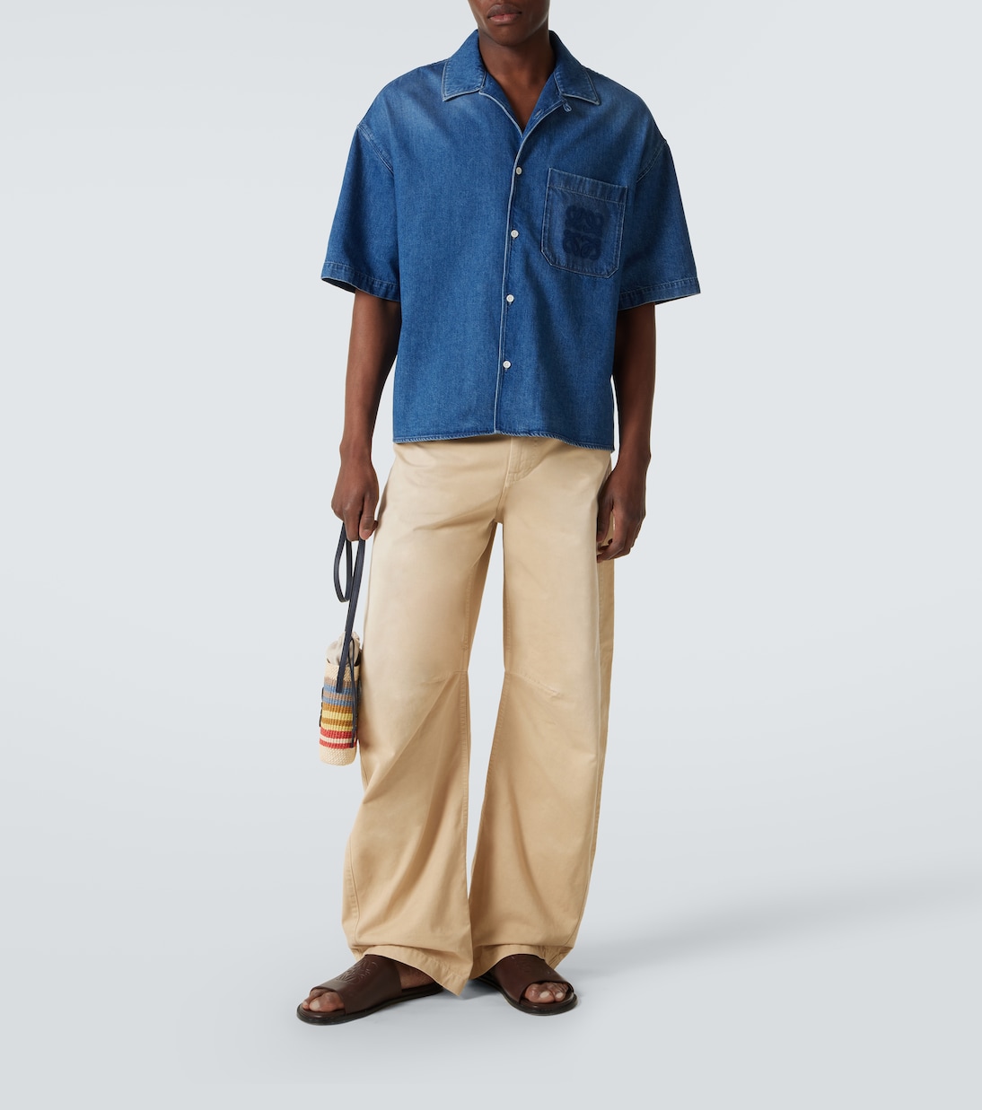 Camisa bowling Paula's Ibiza en denim | Loewe