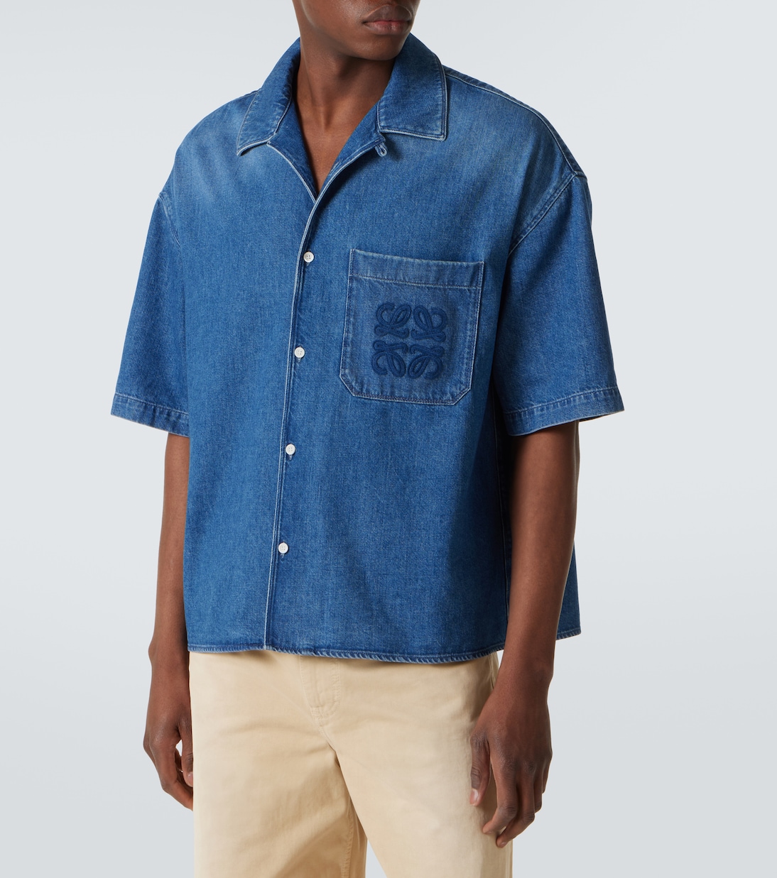Camisa bowling Paula's Ibiza en denim | Loewe