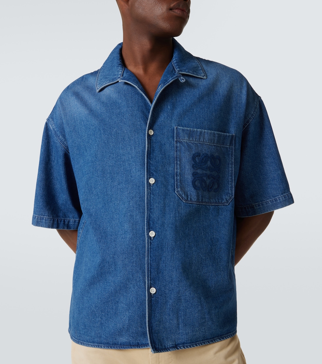Camisa bowling Paula's Ibiza en denim | Loewe