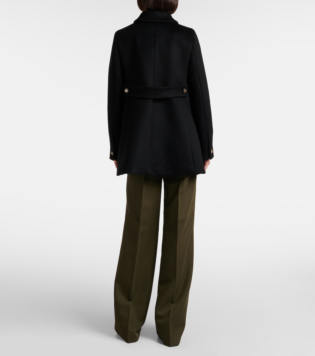 Peacoat Double G aus Wolle | Gucci