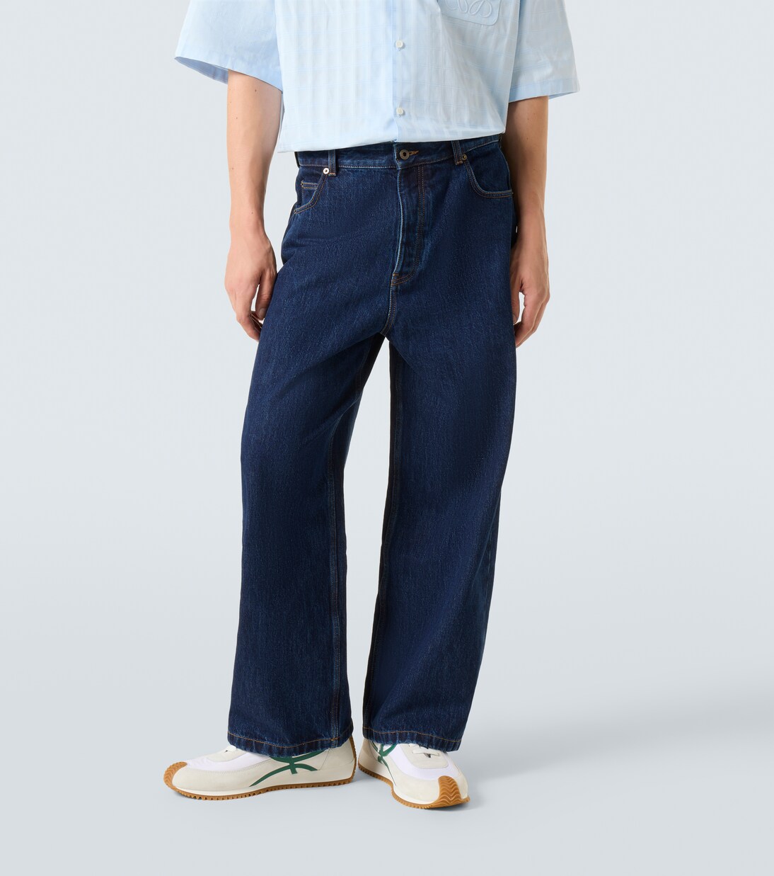 Jeans barrel de tiro medio | Loewe