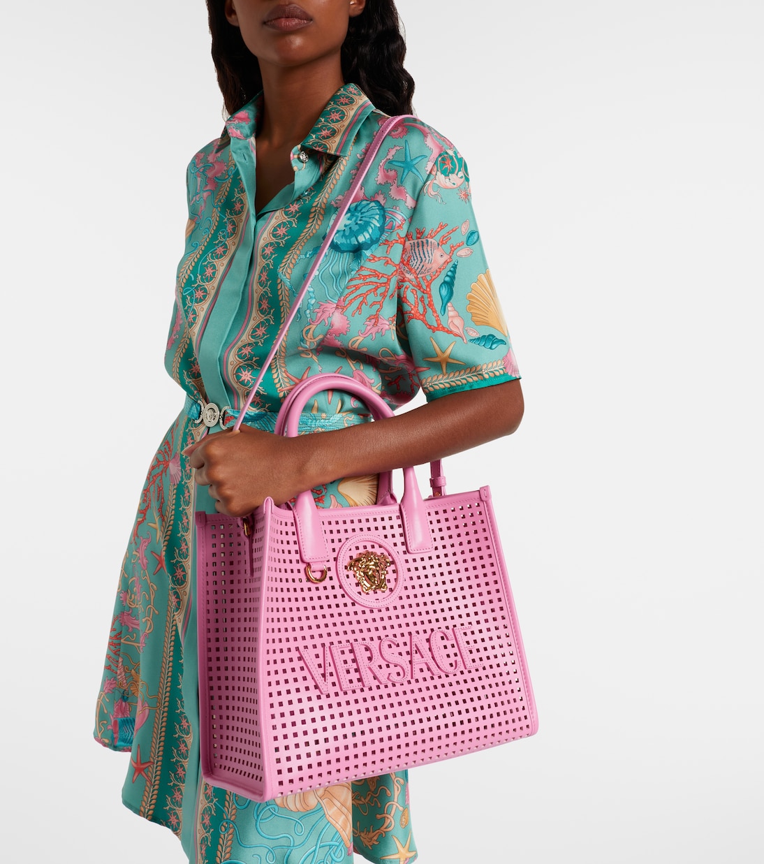 Bolso La Medusa Small de piel | Versace