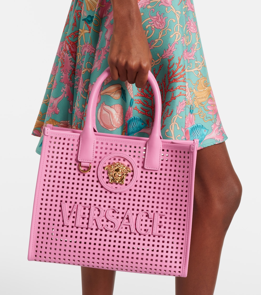 Bolso La Medusa Small de piel | Versace