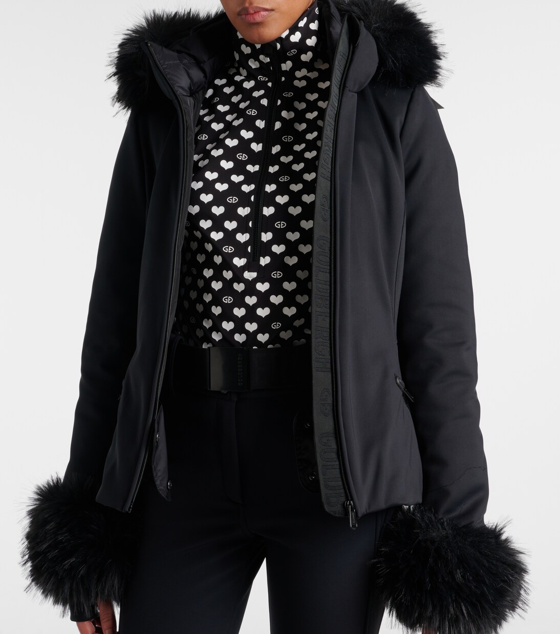 Chaqueta de esquí Giselle con pelo sintético | Goldbergh