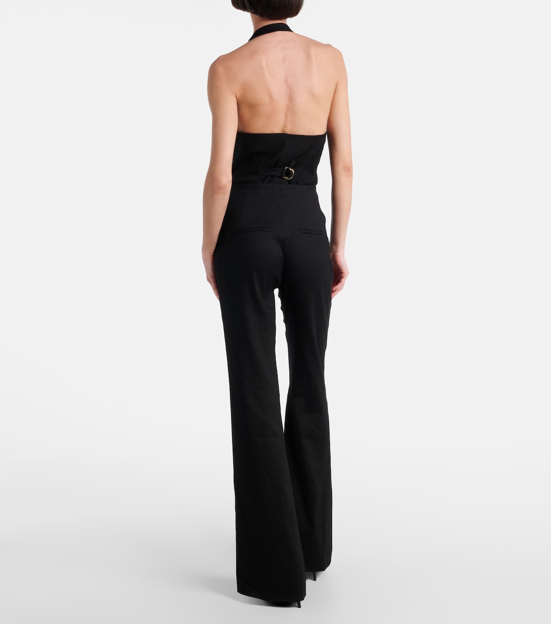 Pantalones flared Komi en mezcla de lino | Veronica Beard