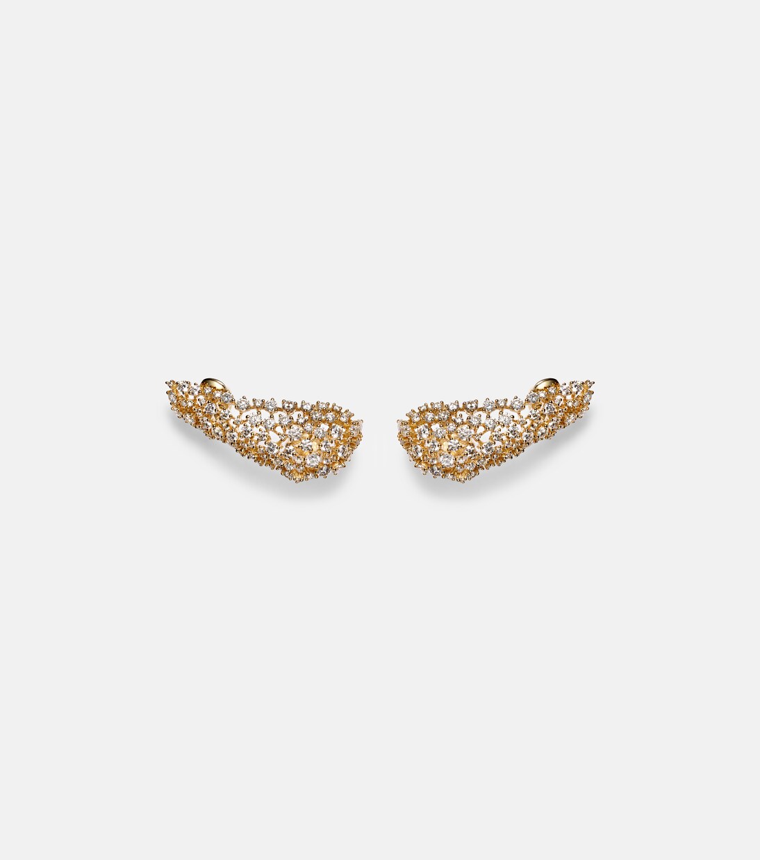 Scatter 18kt gold earrings with diamonds | Ananya