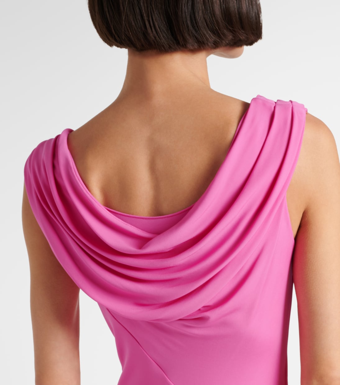 Safety Pin draped gown | Versace
